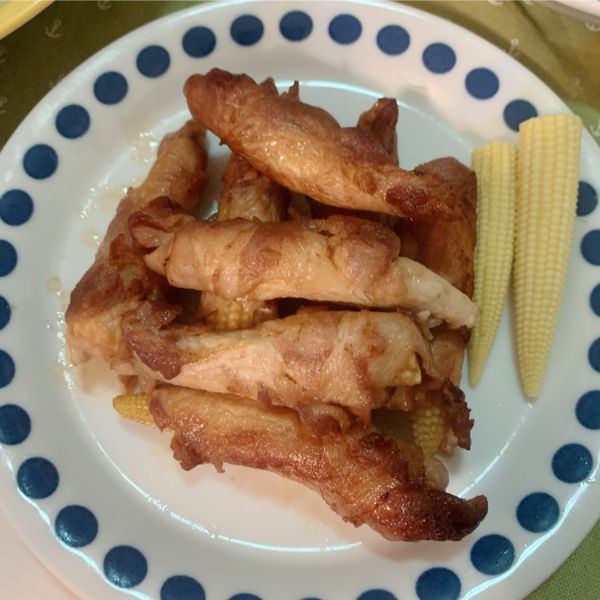 壽喜醬燒玉米筍肉捲🌽：Angie 一起做