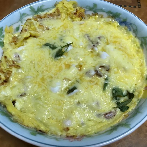 菇菇透抽烘蛋【好菇道營養料理】 : van一起做