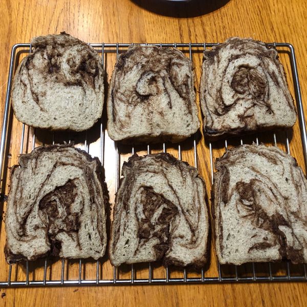 巧克力大理石吐司【Panasonic製麵包機】:nai 一起做