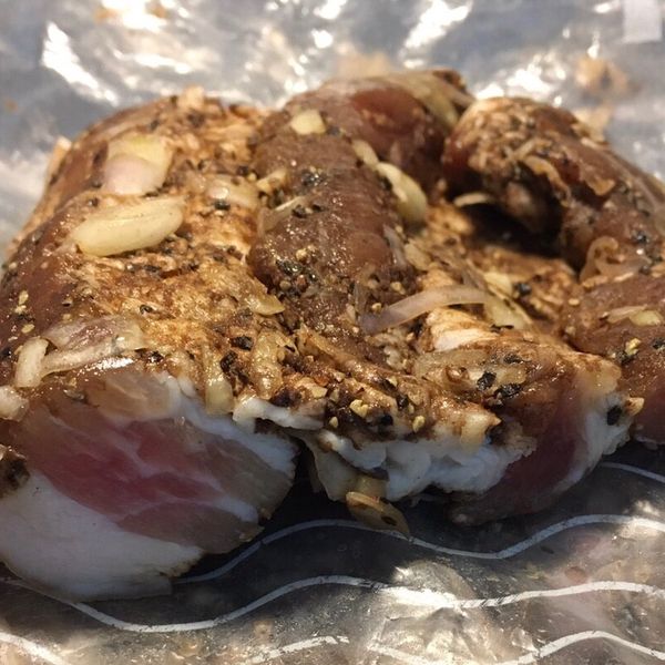 自製鹹豬肉（氣炸鍋料理） : 窩們一起做