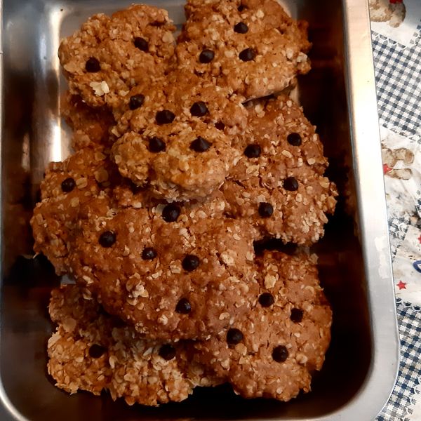 ｛植物油｝燕麥餅乾 : 紫紫一起做