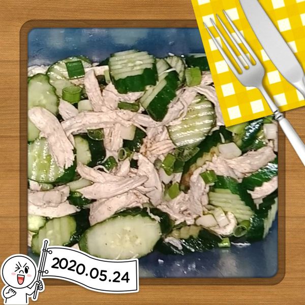 低卡鹽水雞胸拌黃瓜 : Linda Chiu一起做