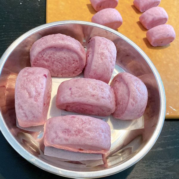 紫薯牛奶饅頭【烘焙展中式食譜】 : N4Neko一起做