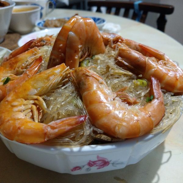 鮮蝦粉絲煲 : Isa一起做