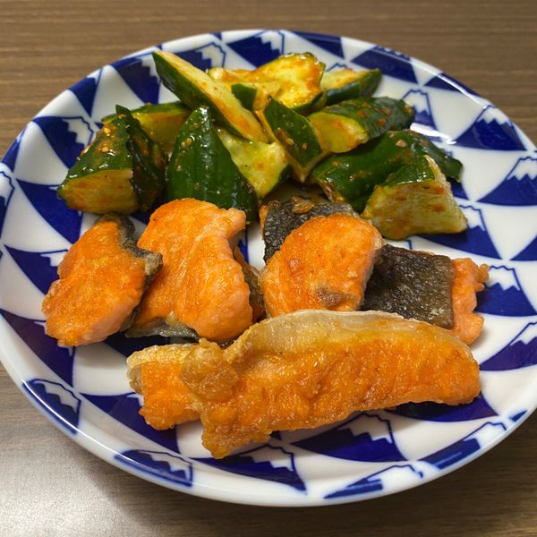 脆煎鮭魚 (露營OK)：Min 一起做