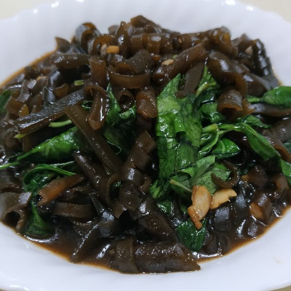 塔香辣炒海龍(海茸) : 安琪一起做