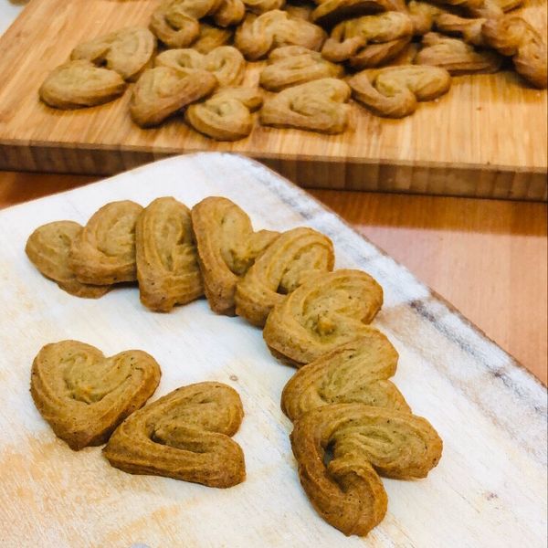 豆渣芝麻擠花餅乾：Moys Chen 一起做