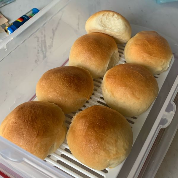 牛奶餐包(湯種法):廚貓 一起做