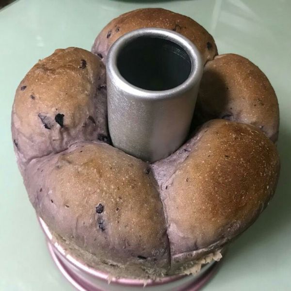 藍莓牛奶土司~超柔軟 : linglingother一起做