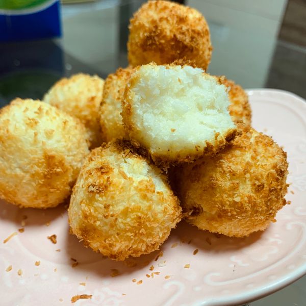 椰絲煉乳球【氣炸鍋版】 : Fancy Chiu一起做