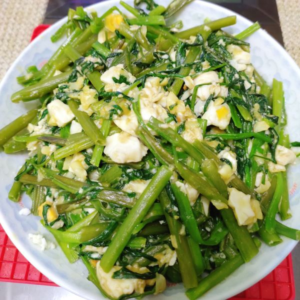 鹹蛋炒空心菜 : 買伊芙一起做