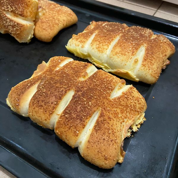 👩‍🍳帕瑪森起士乳酪麵包 : Kira一起做