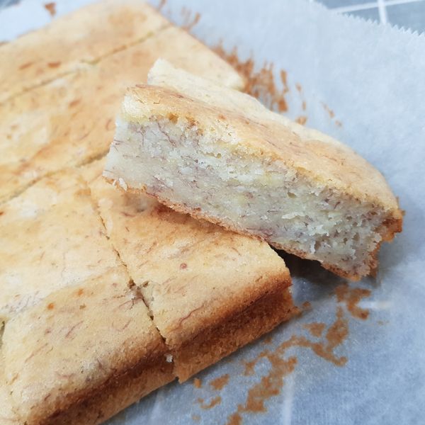 香蕉核果蜂蜜磅蛋糕（清冰箱點心）：曹瑋華 一起做