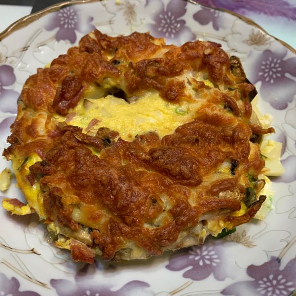 Mimi♥培根馬鈴薯烘蛋 : Sharon一起做