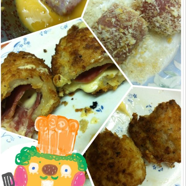 【深夜食堂】火腿起司小豬排 : 陳傻妞一起做