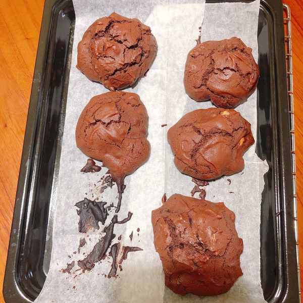 燕麥巧克力堅果軟餅乾 : Cindy一起做