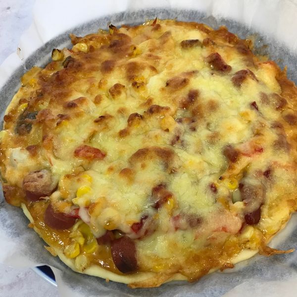 【影片】千島海鮮披薩（不用揉麵機） : 二馬太太一起做