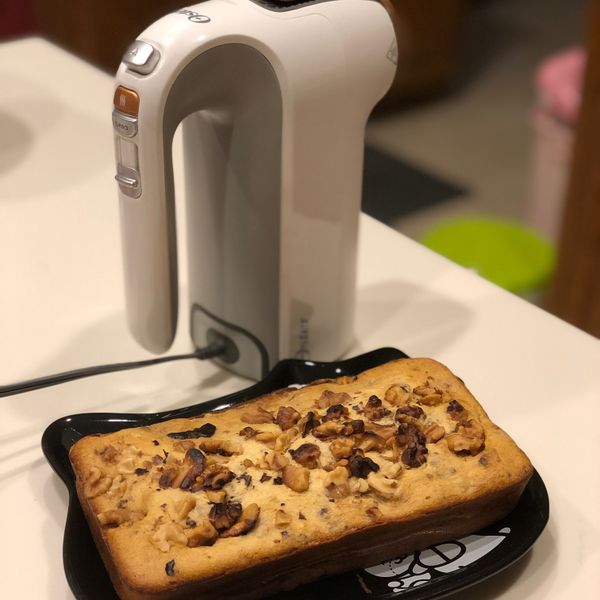 香蕉核果蜂蜜磅蛋糕（清冰箱點心）：白雪公煮 一起做