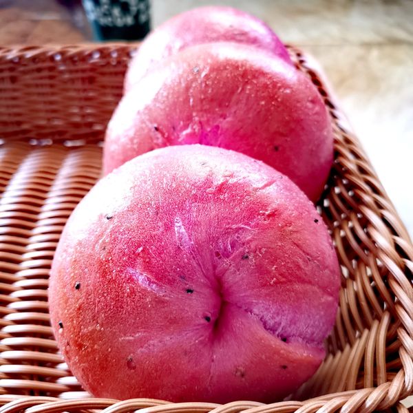 紅火龍果貝果 : 陳瑄一起做