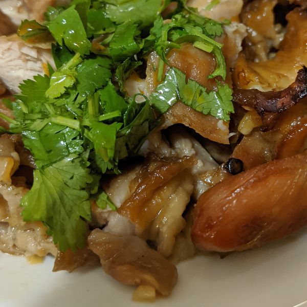 蒜味烤雞腿～變化椒麻雞 : Wendy Z. Wang一起做