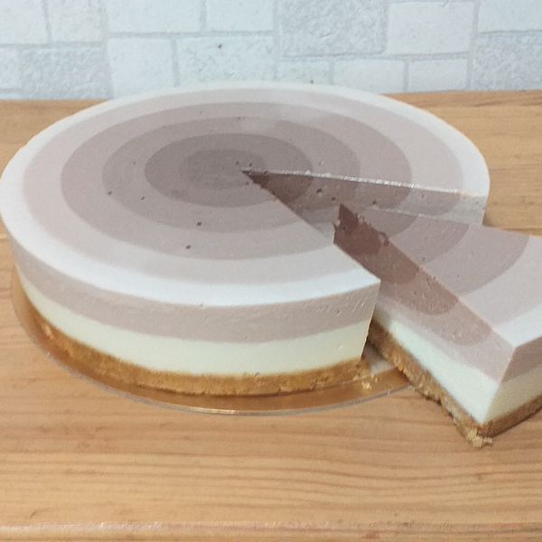 抹茶漸層乳酪蛋糕 （6吋、免烤箱） : 林秀鳳一起做