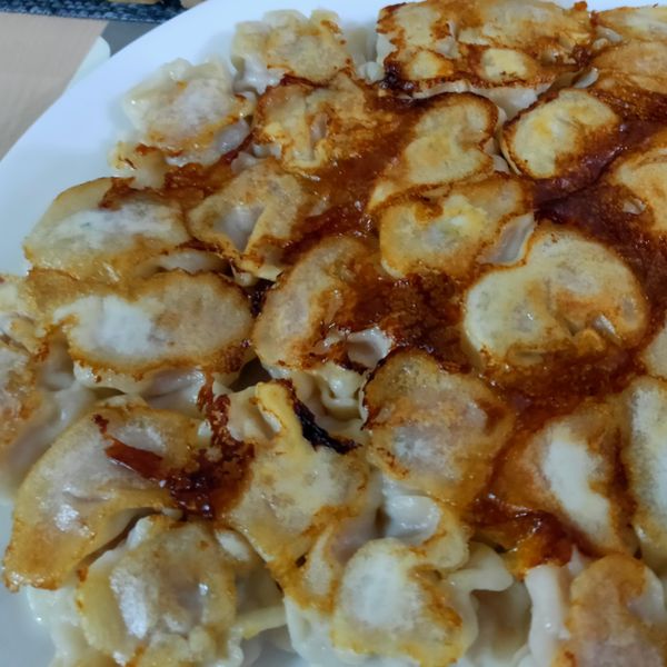 水餃變身煎餃 : Oliviachu一起做