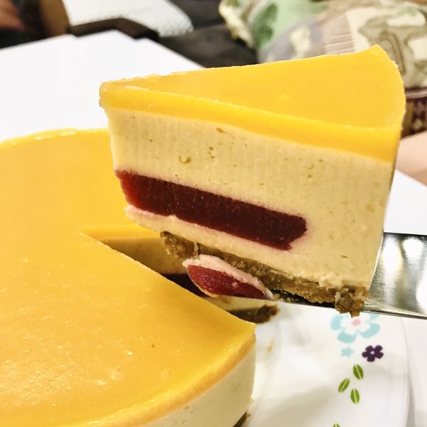 芒果藏心慕斯蛋糕（6吋、免烤箱） : Lasiton Lion一起做