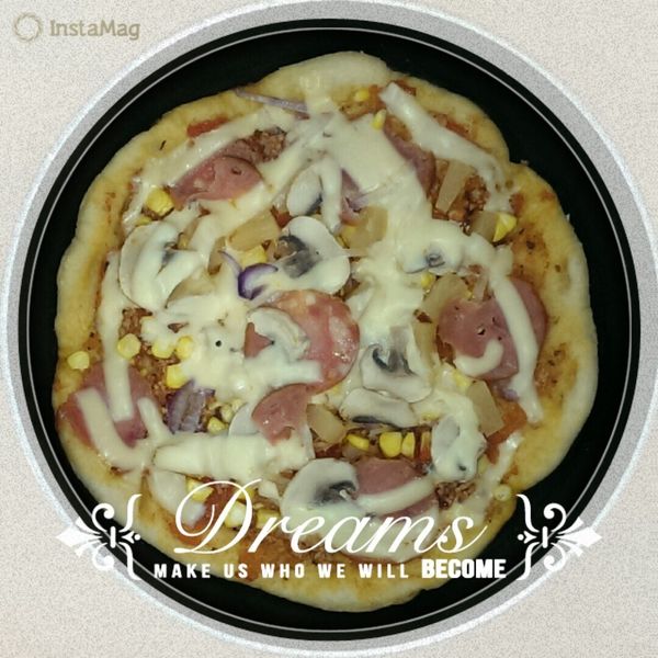 不用烤箱的 PIZZA : EUNiCE一起做