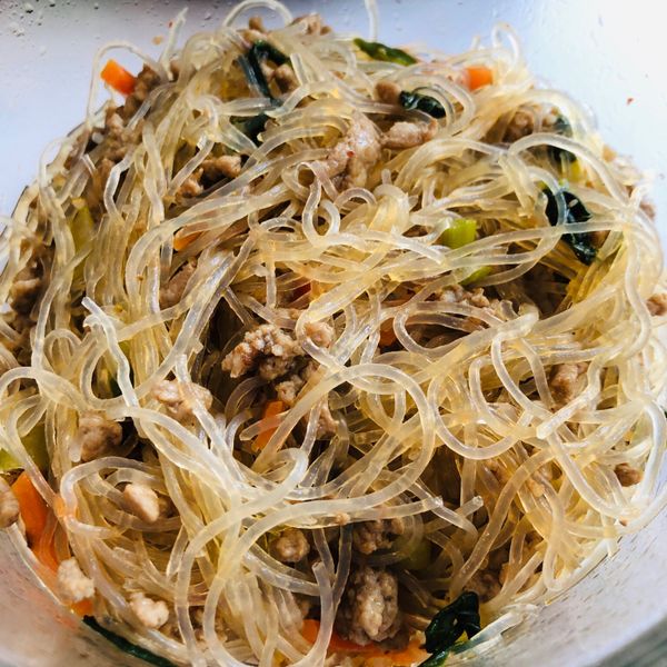 蔥香豬肉末炒冬粉 : Toma Lin一起做