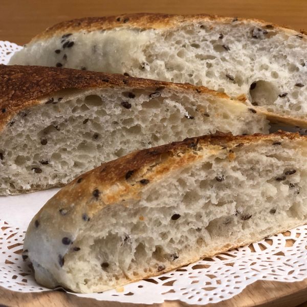 亞麻仁籽法國麵包 : angelbarbie一起做