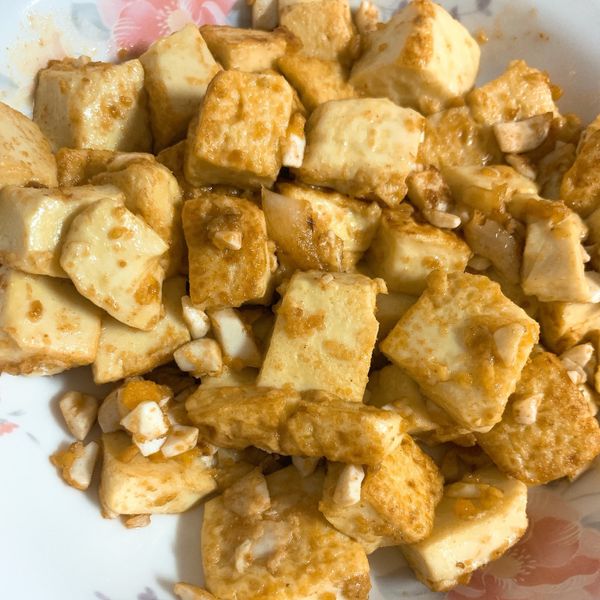 金沙豆腐 : 貓一起做