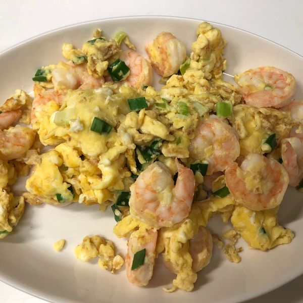 蝦仁炒蛋：潘娜 一起做