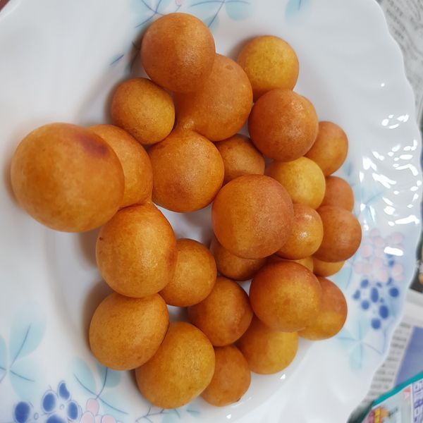 脆Q地瓜球 : sandy一起做