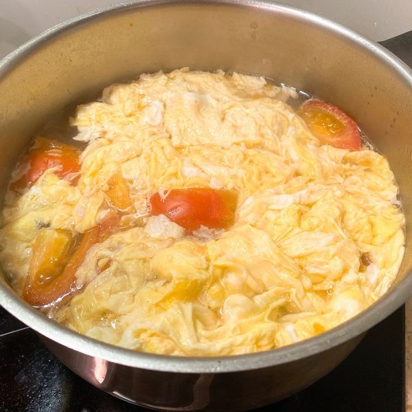 番茄蛋花湯 : Rita Lo一起做