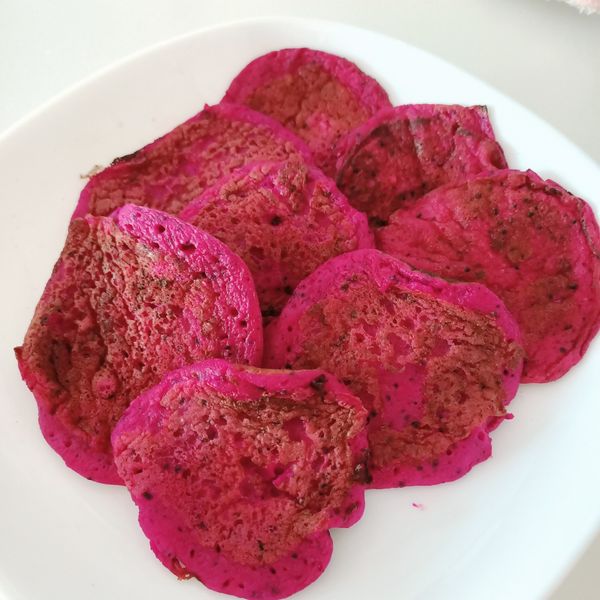 寶寶副食品-火龍果鬆餅：Han 一起做