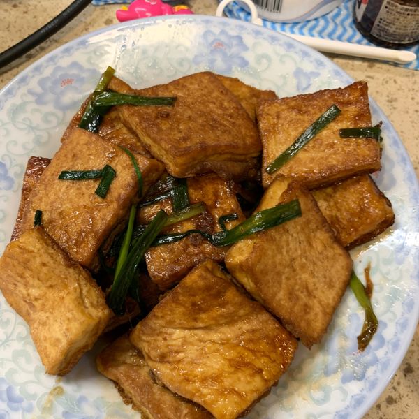 紅燒蔥豆腐：Vickyro 一起做