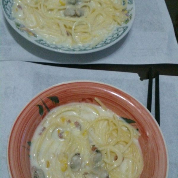 【康寶_就是醬美味】 白醬義大利麵：黃玲 一起做