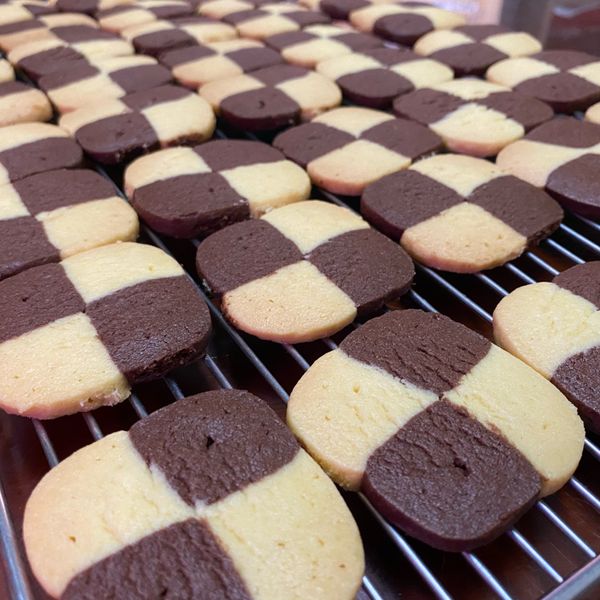 格子餅乾：佩蓉 一起做