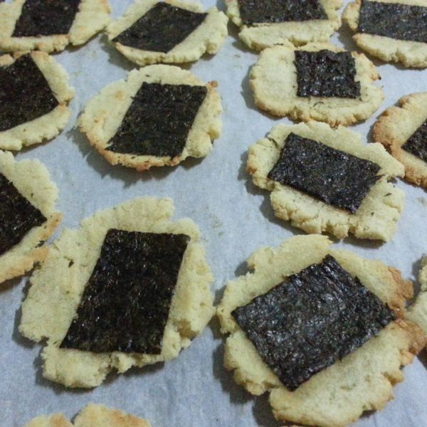 海苔豆渣低卡健康餅(可素食) : 陳慧華一起做