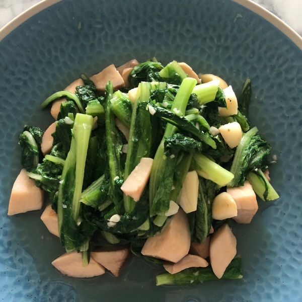 鮮香菇炒A菜：溱煮婦😋😋 一起做