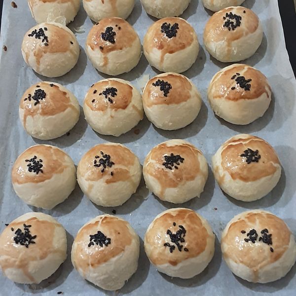 金色色蛋黃酥(烏豆沙) : 津村一起做