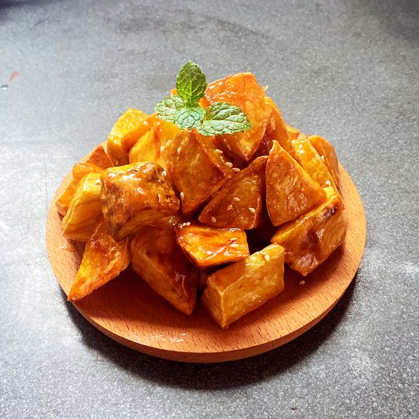 拔絲地瓜(免油炸) : Hsuan Tai一起做