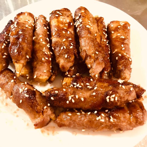 玉米筍肉捲：Japic 一起做