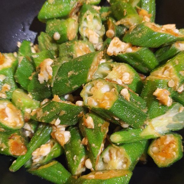 鹹蛋炒秋葵：April Yu 一起做