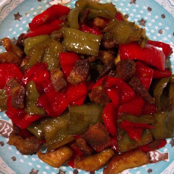 家常菜：沙茶青椒炒肉絲 : 高雅音一起做