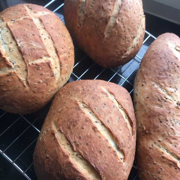 免揉奇亞籽麵包 : Len Fong Liu一起做