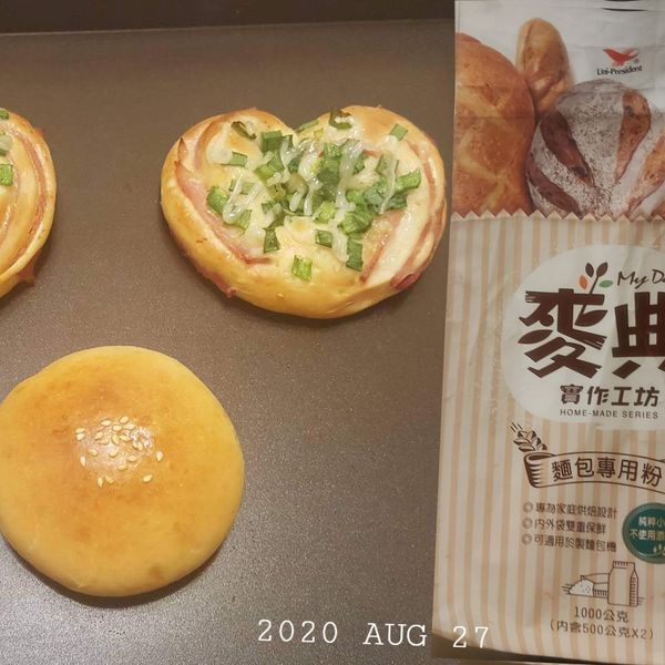 火腿蔥花麵包【麥典實作工坊麵包專用粉】 : Pa Pa Chang一起做