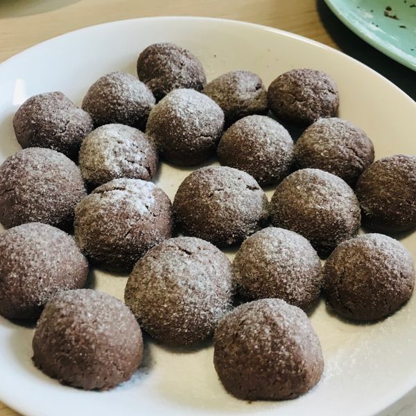 【餅乾】可可雪球 : 浣的料理時光一起做