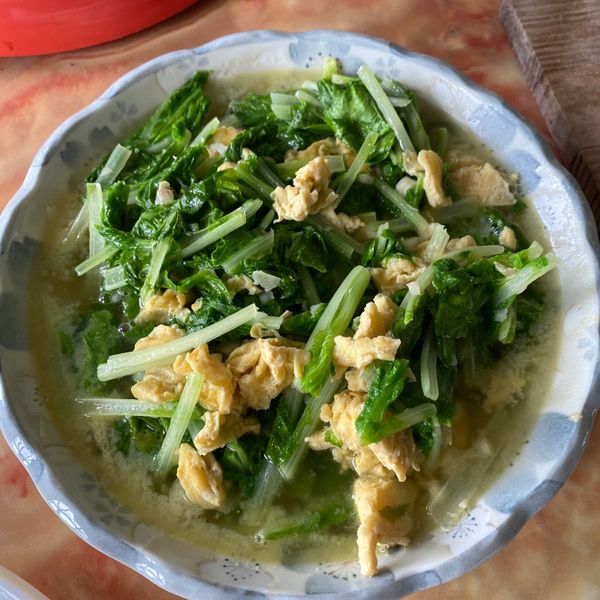 小白菜炒蛋：Chun Chun Tsai 一起做