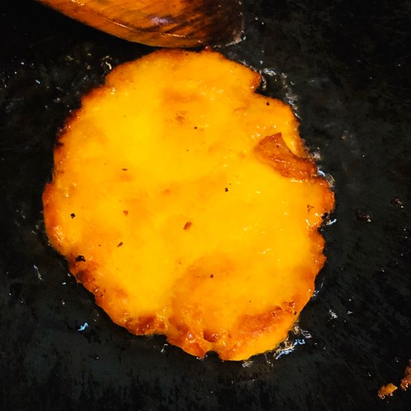 地瓜餅：李小綠 一起做